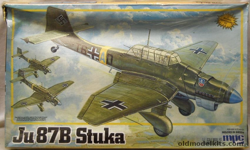 MPC 1/24 Junkers Ju-87B Stuka Dive Bomber, 1-4604 plastic model kit